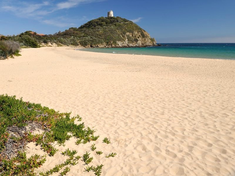 Strand bei Chia, 16 km Strand bei Chia, 16 km